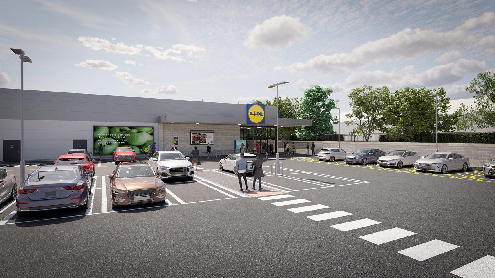 3D visual of the proposed store